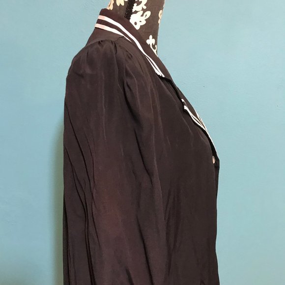 Tracy Richards Vintage Woman's Uniform Dress Button Down GUC Retro Halloween Fun - Picture 5 of 12